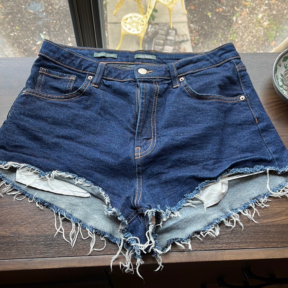 *Perfect condition* distressed blue Jean shorts